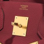 Hermès Birkin 30 RougeGrenat Logo  | Sell your designer bag on Saclab.com