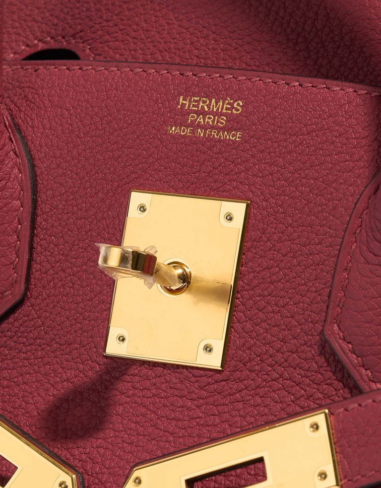 Hermès Birkin 30 RougeGrenat Logo  | Sell your designer bag on Saclab.com