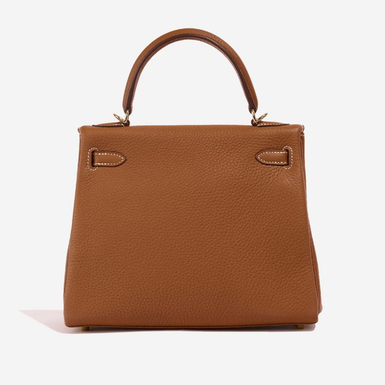 Hermès Kelly 25 Gold-GrisPerle Back | Vendez votre sac de créateur sur Saclab.com