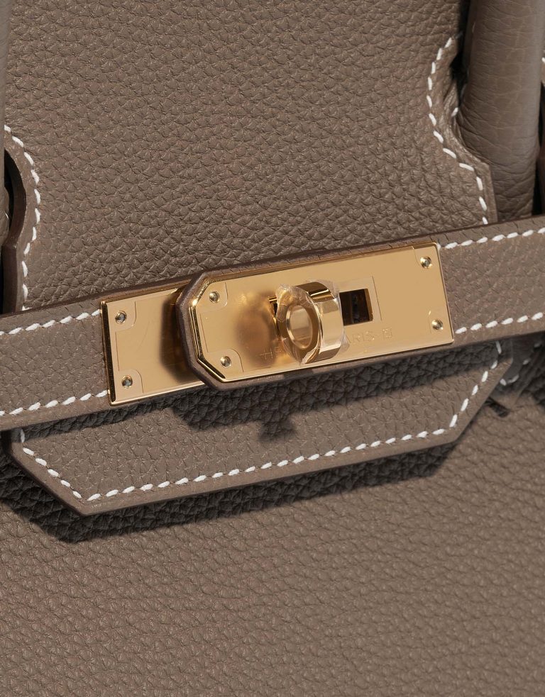 Hermès Birkin 30 Etoupe Closing System  | Sell your designer bag on Saclab.com