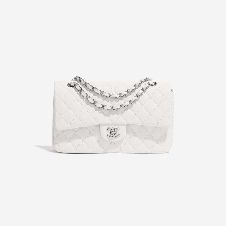 Chanel Timeless Medium White Front  | Sell your designer bag on Saclab.com