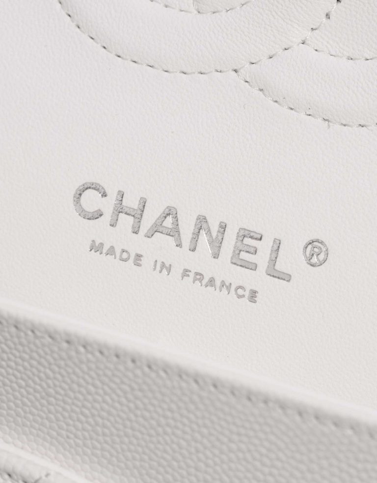 Chanel Timeless Medium White Logo  | Sell your designer bag on Saclab.com