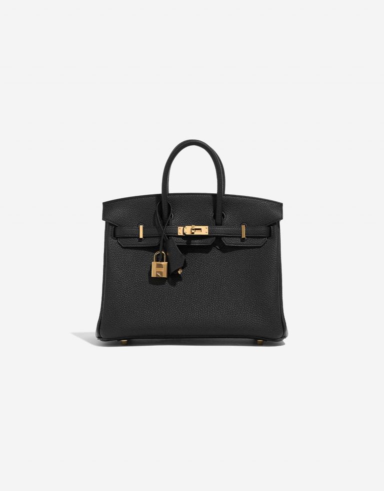 Hermès Birkin 25 Black Front  | Sell your designer bag on Saclab.com