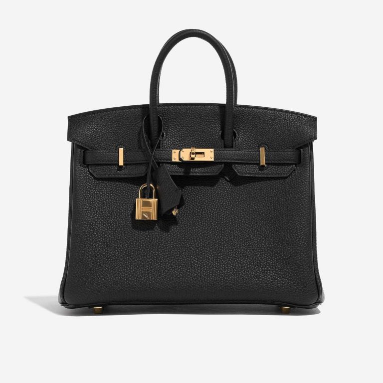 Hermès Birkin 25 Black Front  | Sell your designer bag on Saclab.com