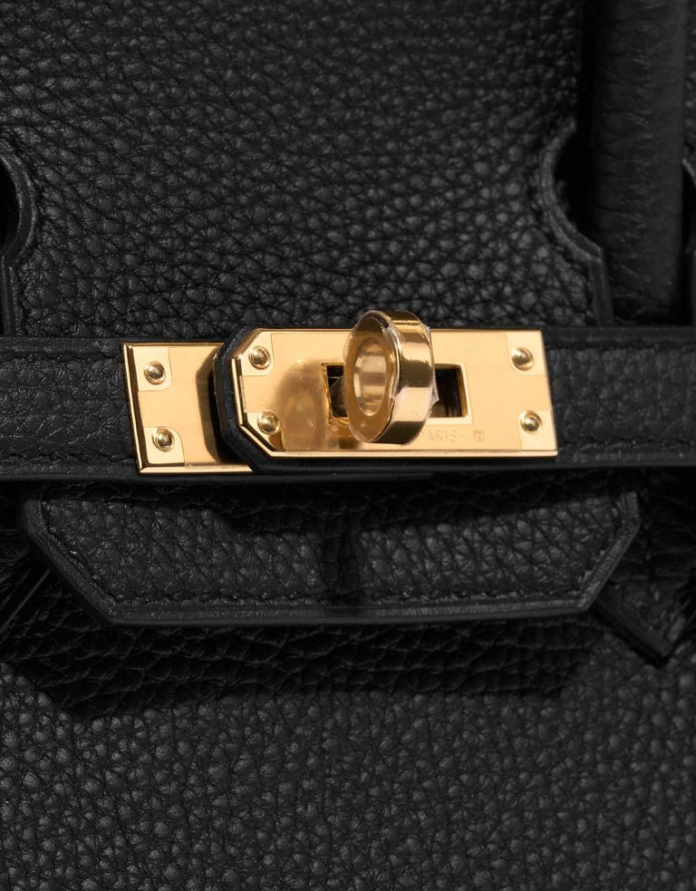 Hermès Birkin 25 Black Closing System  | Sell your designer bag on Saclab.com