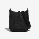 Pre-owned Hermès bag Evelyne 16 Amazone Black Black Front | Sell your designer bag on Saclab.com