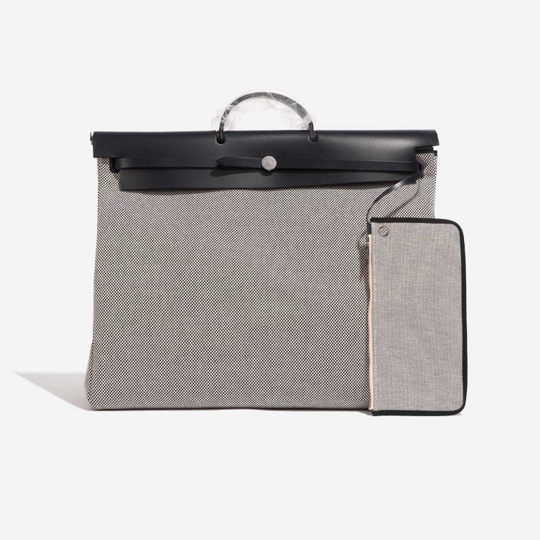 Hermès Herbag 52 Black-Ecru Front | Vendez votre sac de créateur sur Saclab.com