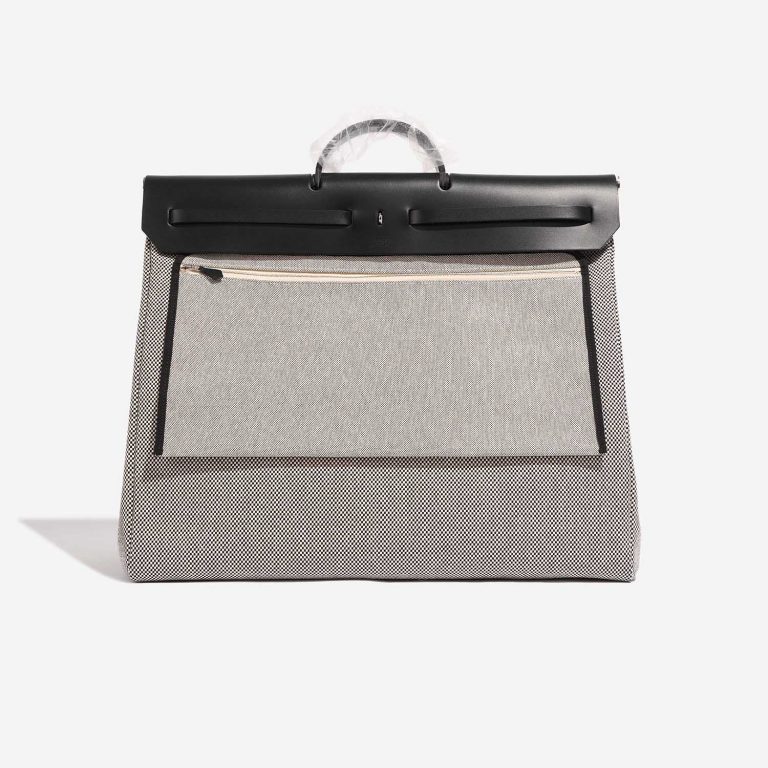 Hermès Herbag 52 Black-Ecru Back | Vendez votre sac de créateur sur Saclab.com