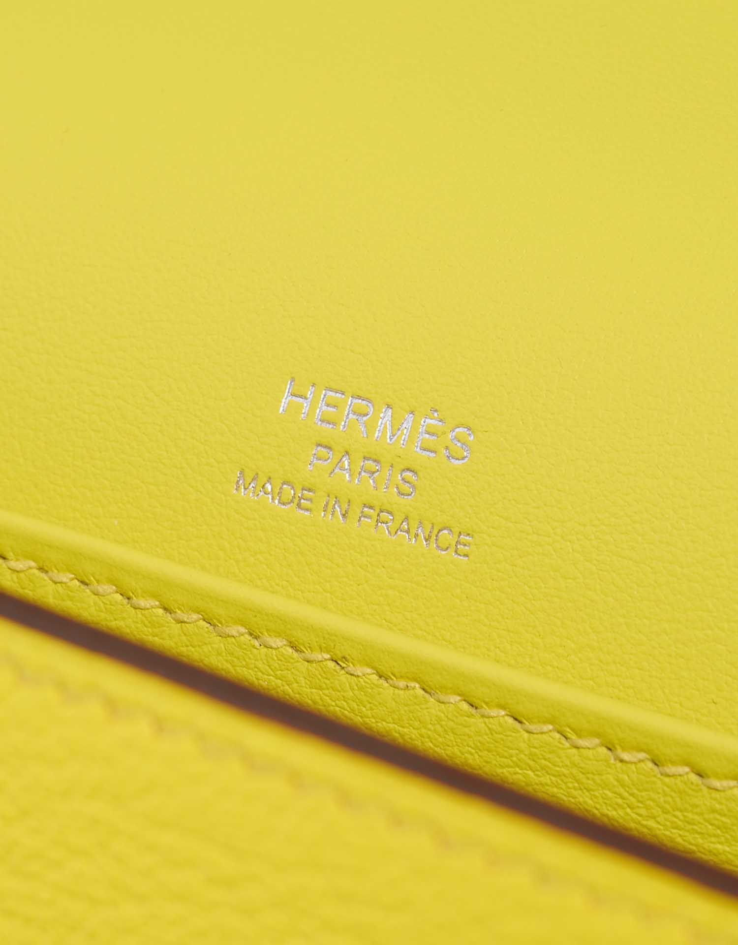 Hermès Geta OneSize JauneCitron-NewLime Logo  | Sell your designer bag on Saclab.com