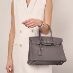 Hermès Birkin 30 Etain Sizes Worn | Sell your designer bag on Saclab.com