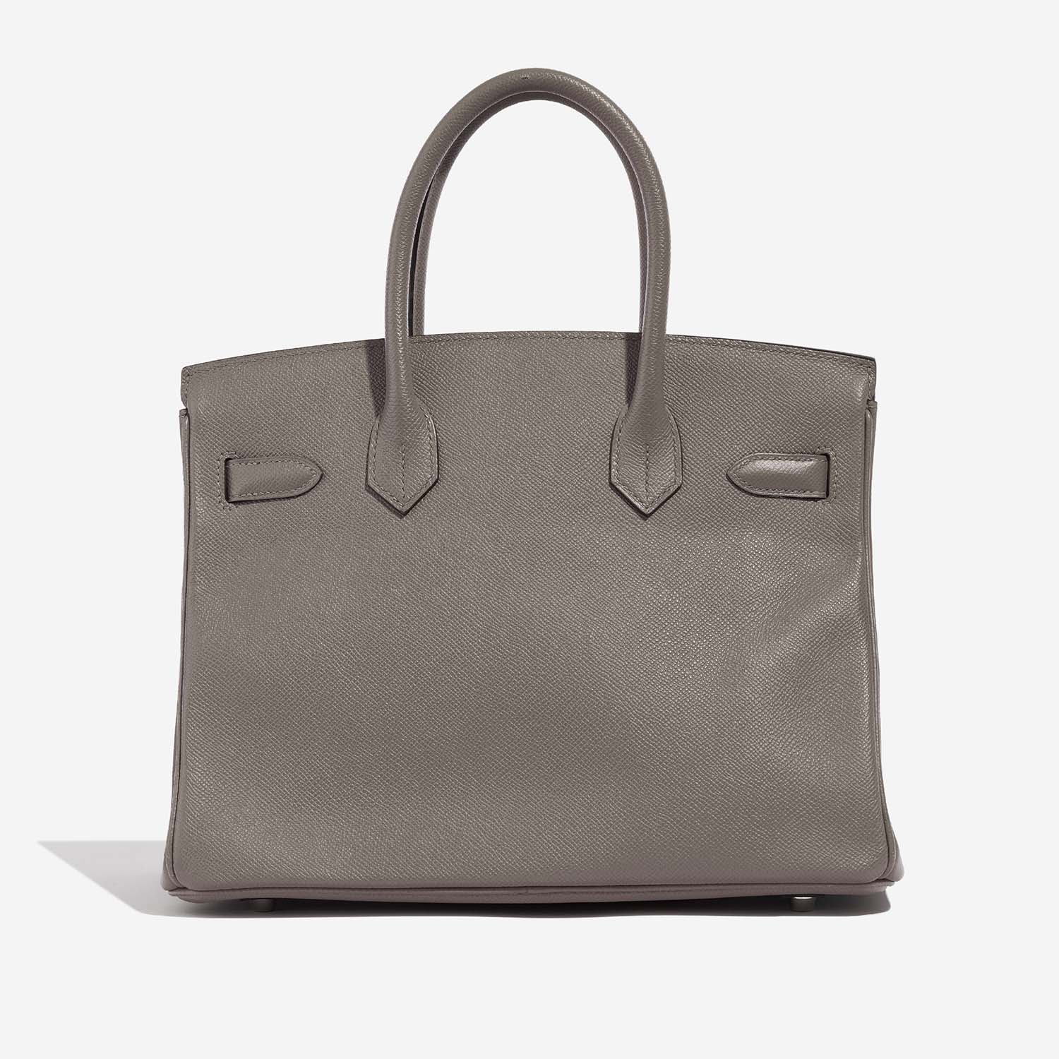 Pre-owned Hermès bag Birkin 30 Epsom Gris Asphalte Brown, Grey Back | Sell your designer bag on Saclab.com
