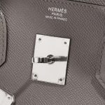 Pre-owned Hermès bag Birkin 30 Epsom Gris Asphalte Brown, Grey Logo | Sell your designer bag on Saclab.com