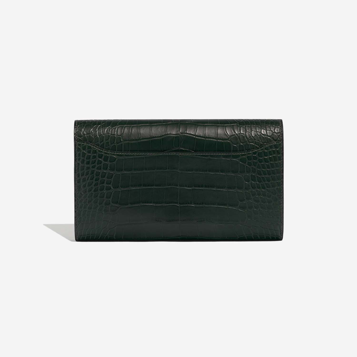 Hermès Constance LongWallet VertFonce-Ombre Back  | Sell your designer bag on Saclab.com