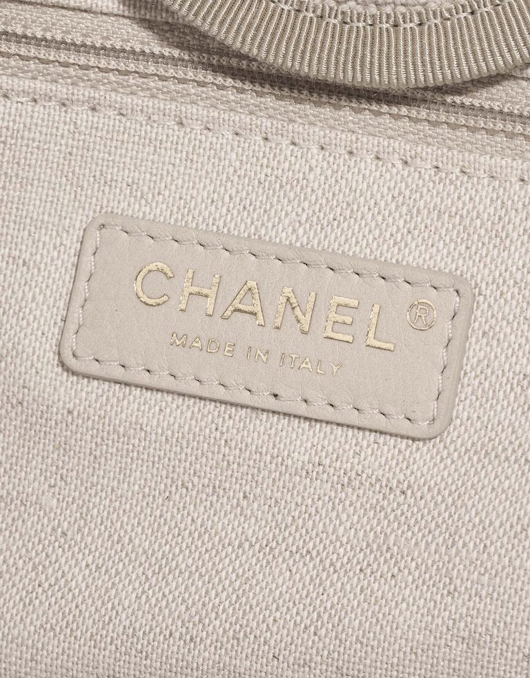 Chanel Deauville Medium Beige-Blue Logo  | Sell your designer bag on Saclab.com