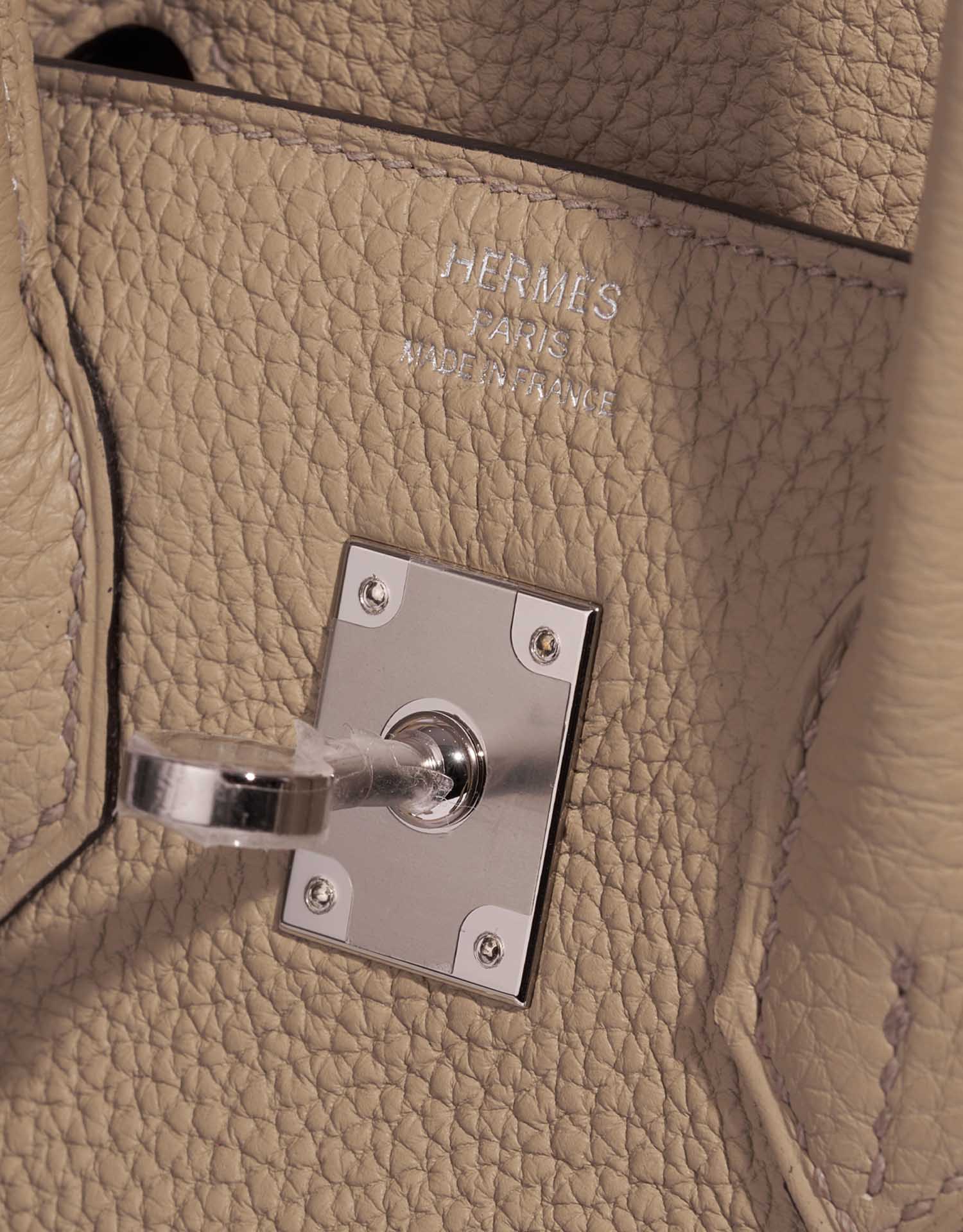 Hermès Birkin 25 Trench-Bougainvillier Logo  | Sell your designer bag on Saclab.com
