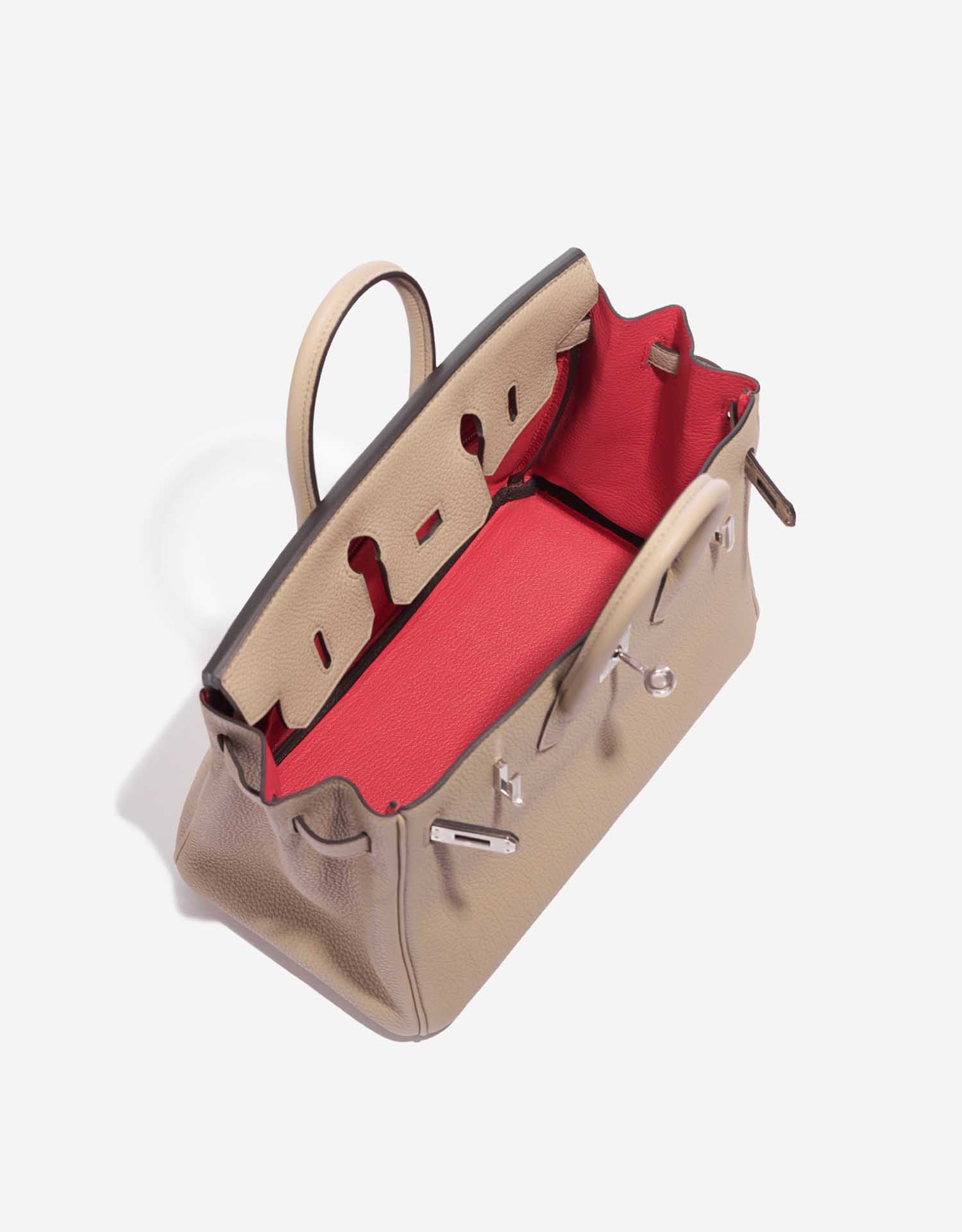 Hermès Birkin 25 Trench-Bougainvillier Inside  | Sell your designer bag on Saclab.com