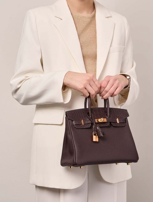 Hermès Birkin 25 Ebene Front  | Sell your designer bag on Saclab.com