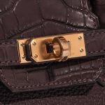 Hermès Birkin 25 Ebene Closing System  | Sell your designer bag on Saclab.com