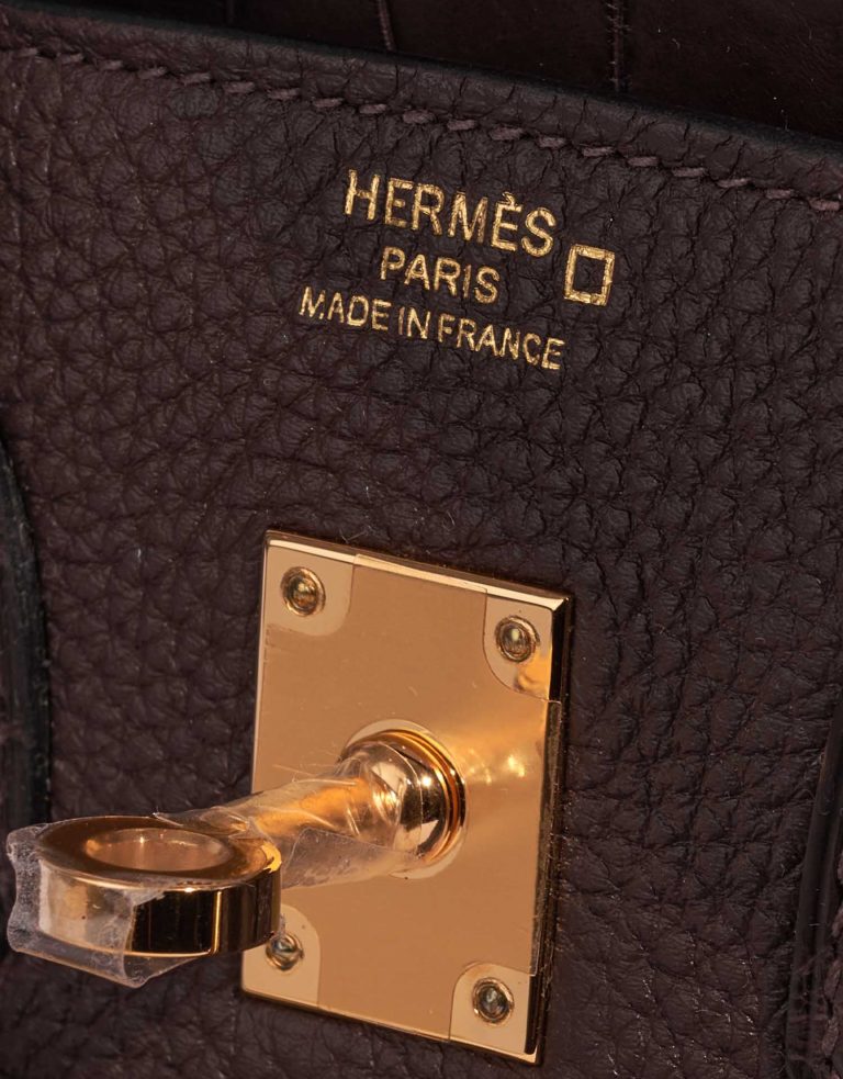 Hermès Birkin 25 Ebene Logo  | Sell your designer bag on Saclab.com