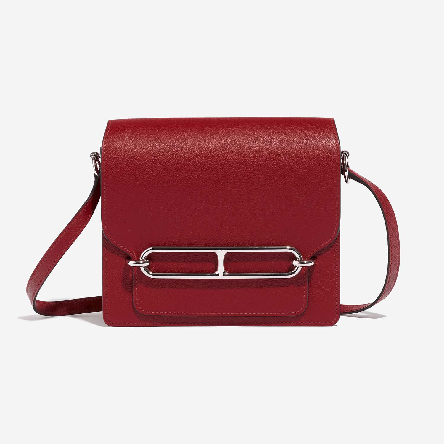 Hermès Roulis 18 RougeGrenate Front | Vendez votre sac de créateur sur Saclab.com