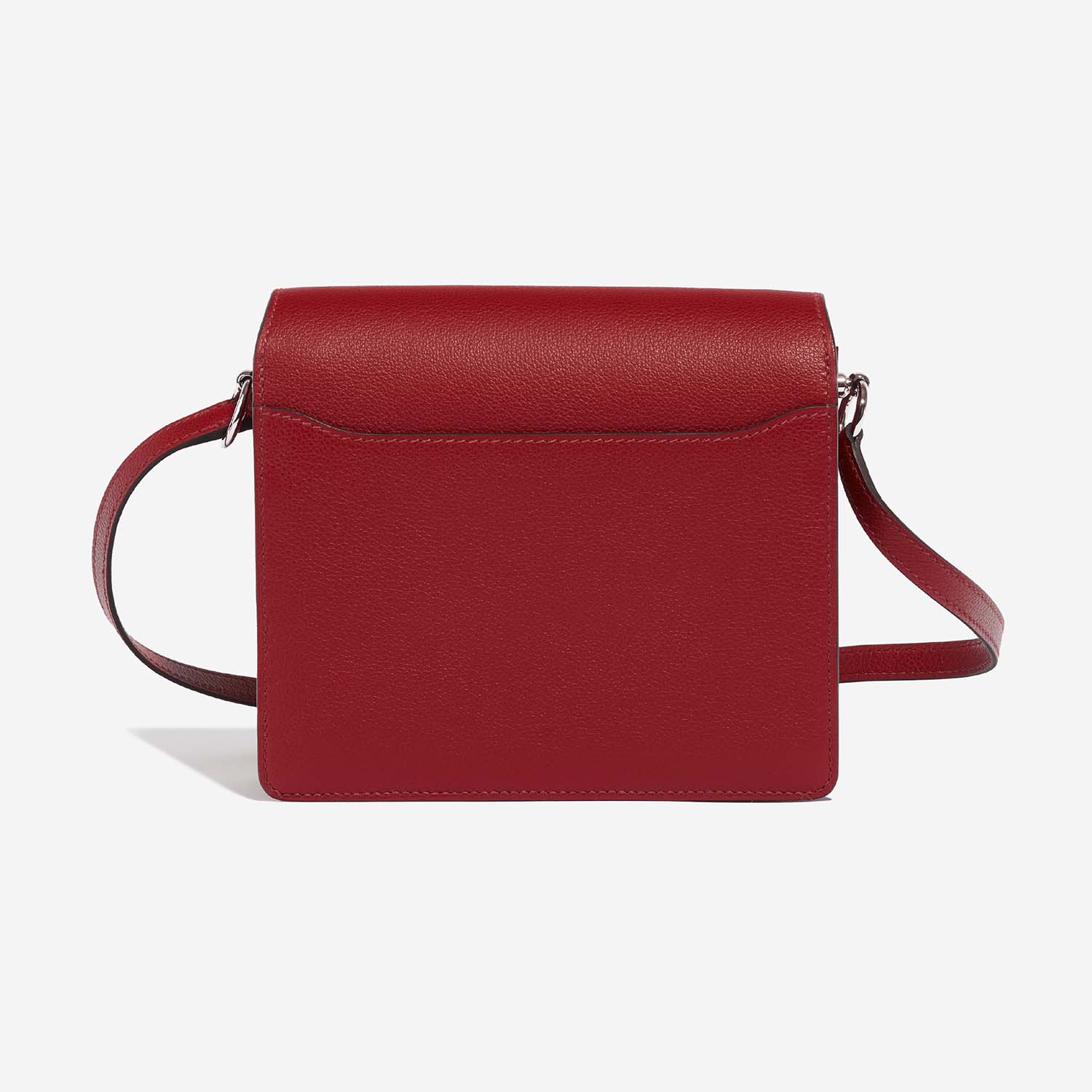 Hermès Roulis 18 RougeGrenate Back  | Sell your designer bag on Saclab.com