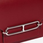 Hermès Roulis 18 RougeGrenate Closing System  | Sell your designer bag on Saclab.com