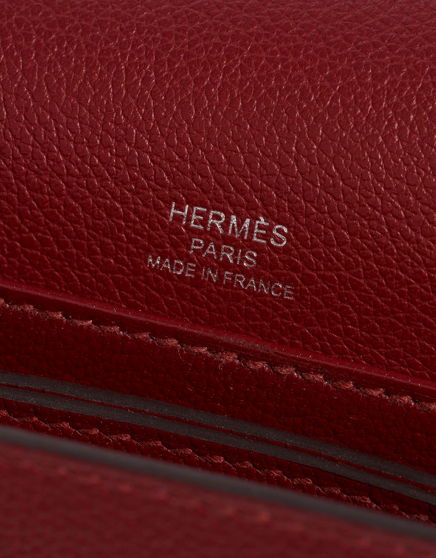 Hermès Roulis 18 RougeGrenate Logo  | Sell your designer bag on Saclab.com