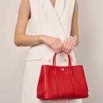 Hermès GardenParty 30 RougeDeCoeur Sizes Worn | Sell your designer bag on Saclab.com