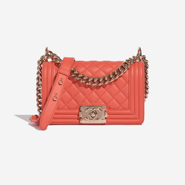 Chanel Boy Small Salmon Front  | Sell your designer bag on Saclab.com