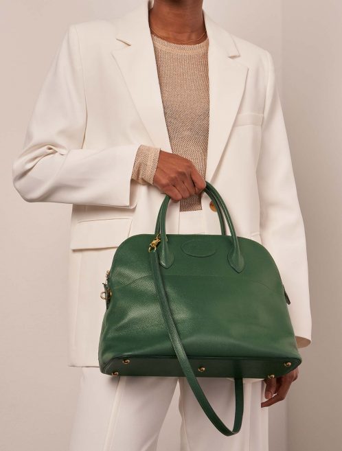 Hermès Bolide 35 Cactus Sizes Worn | Sell your designer bag on Saclab.com