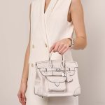 Pre-owned Hermès bag Birkin Cargo 25 Toile / Swift Nata Beige Model | Sell your designer bag on Saclab.com