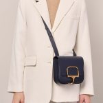 Hermès DellaCavalleria Mini BleuIndigo Sizes Worn | Sell your designer bag on Saclab.com