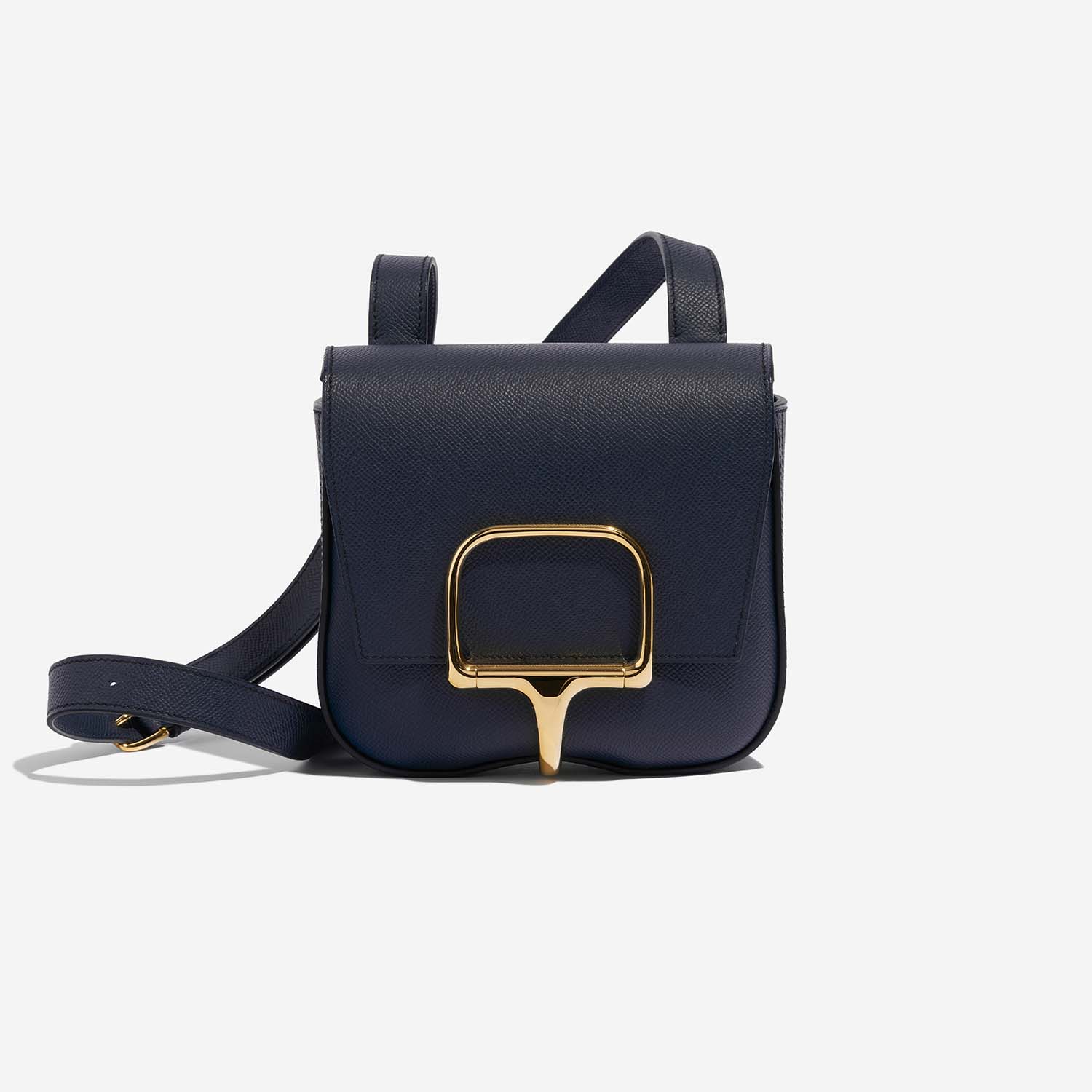 Hermès DellaCavalleria Mini BleuIndigo Front | Verkaufen Sie Ihre Designer-Tasche auf Saclab.com