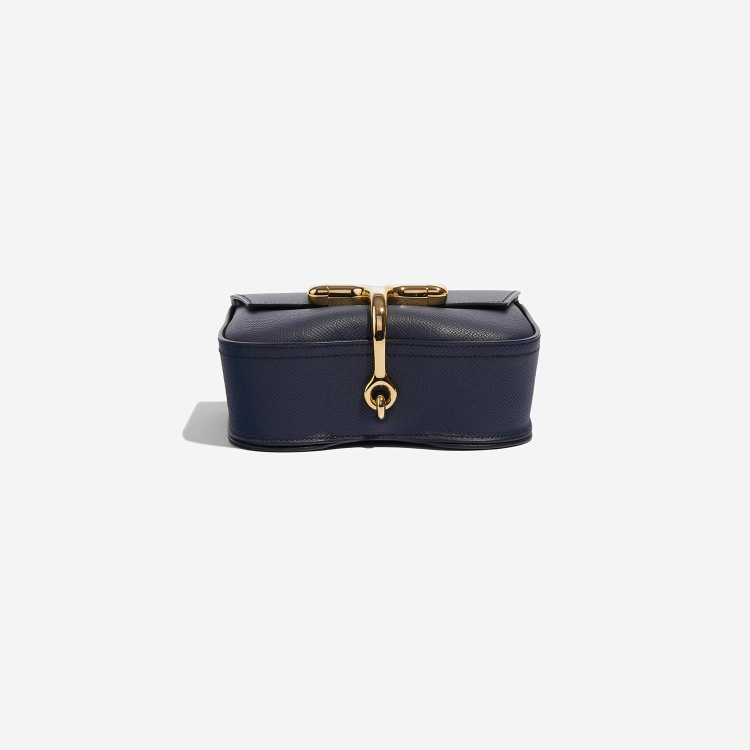 Hermès DellaCavalleria Mini BleuIndigo Bottom  | Sell your designer bag on Saclab.com
