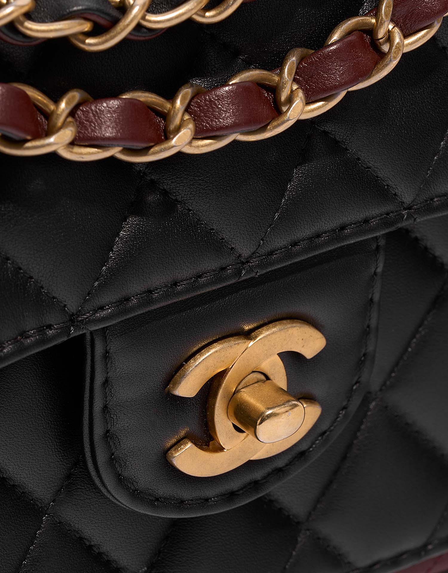 chanel tote bag red leather