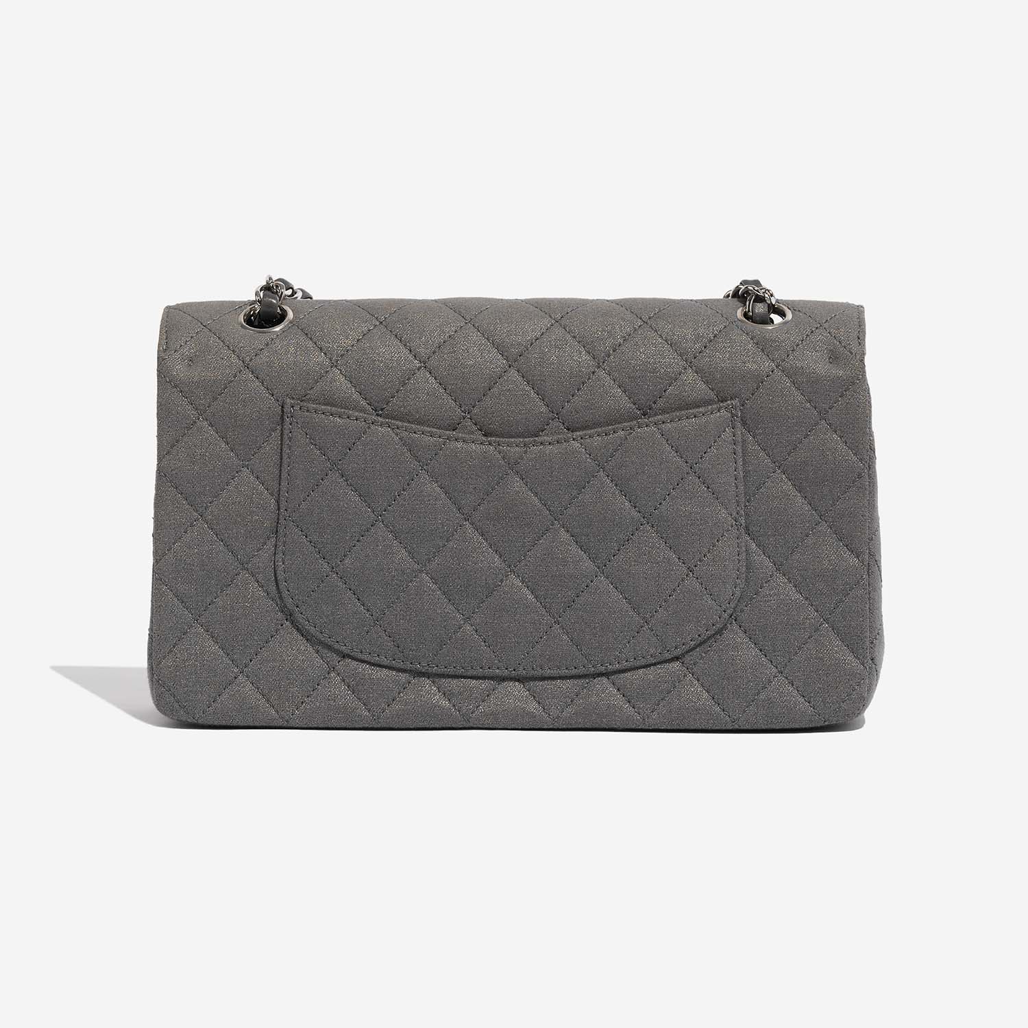 Chanel Timeless Medium Grey-GoldShimmer Back  | Sell your designer bag on Saclab.com