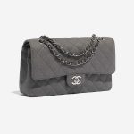 Chanel Timeless Medium Grey-GoldShimmer Side Front  | Sell your designer bag on Saclab.com