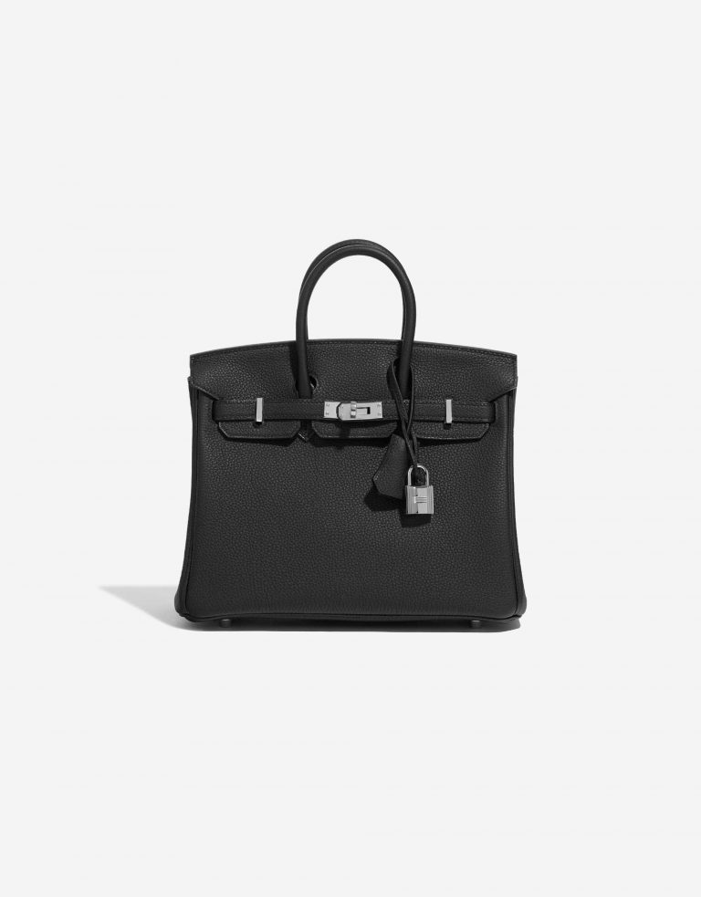 Hermès Birkin 25 Black Front  | Sell your designer bag on Saclab.com