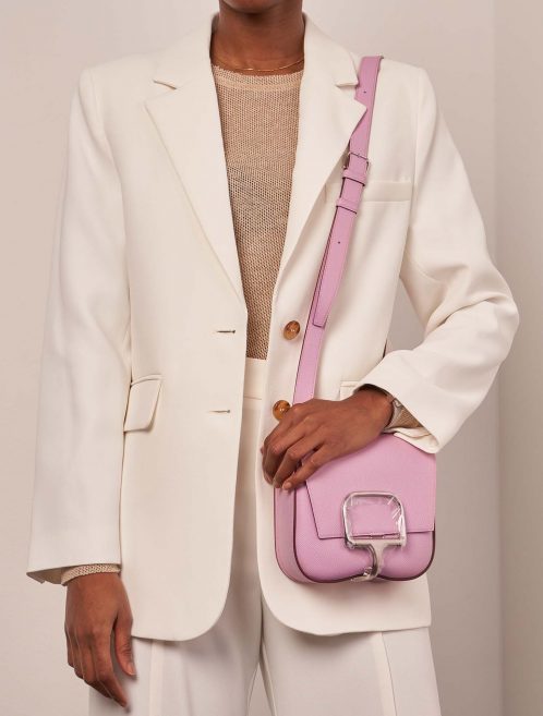Hermès DellaCavalleria Mini MauveSylvestre Sizes Worn | Sell your designer bag on Saclab.com