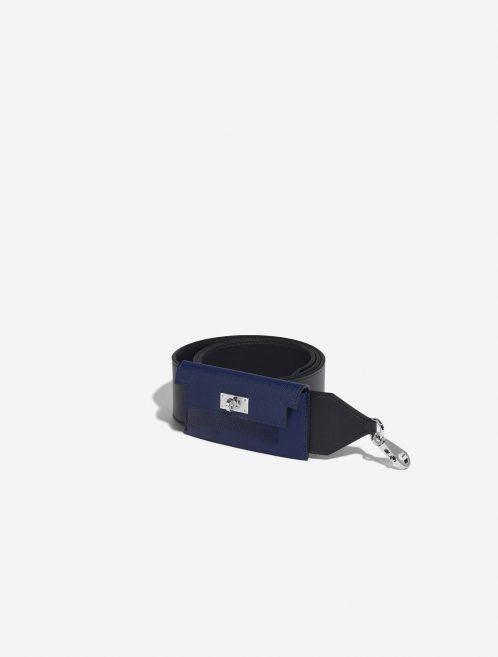 Hermès KellyPocketStrap Caban-BleuSaphir Front  | Sell your designer bag on Saclab.com