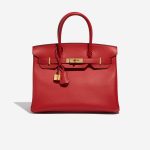 Hermès Birkin 30 RougeCasaque Front  | Sell your designer bag on Saclab.com