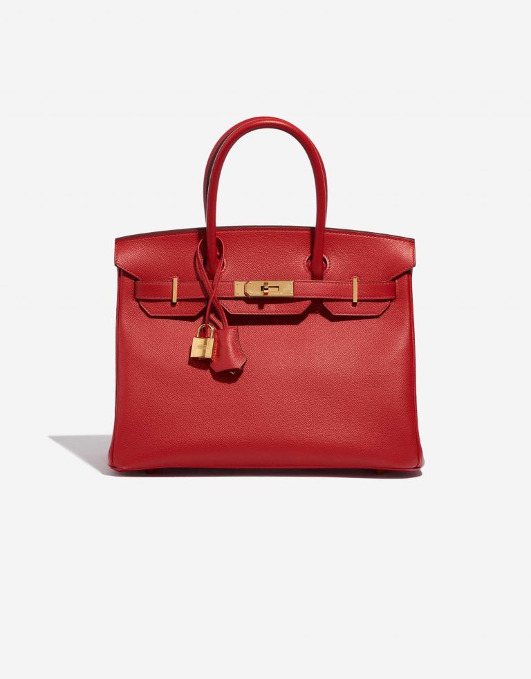 Hermès Birkin 30 RougeCasaque Front  | Sell your designer bag on Saclab.com