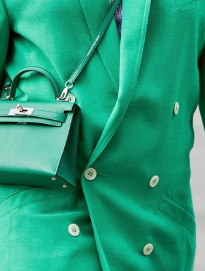 Hermès bag prices | Green Mini Kelly bag