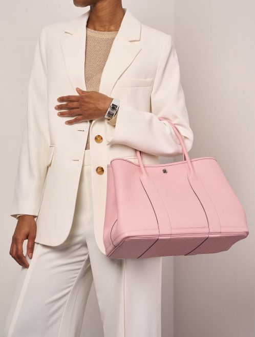 Hermès GardenParty 36 RoseSakura Tailles Porté | Vendez votre sac de créateur sur Saclab.com