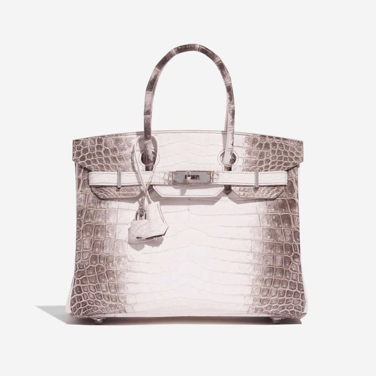 Pre-owned Hermès Tasche Birkin 30 Niloticus Crocodile Himalaya Blanc Beige Front | Verkaufen Sie Ihre Designer-Tasche auf Saclab.com