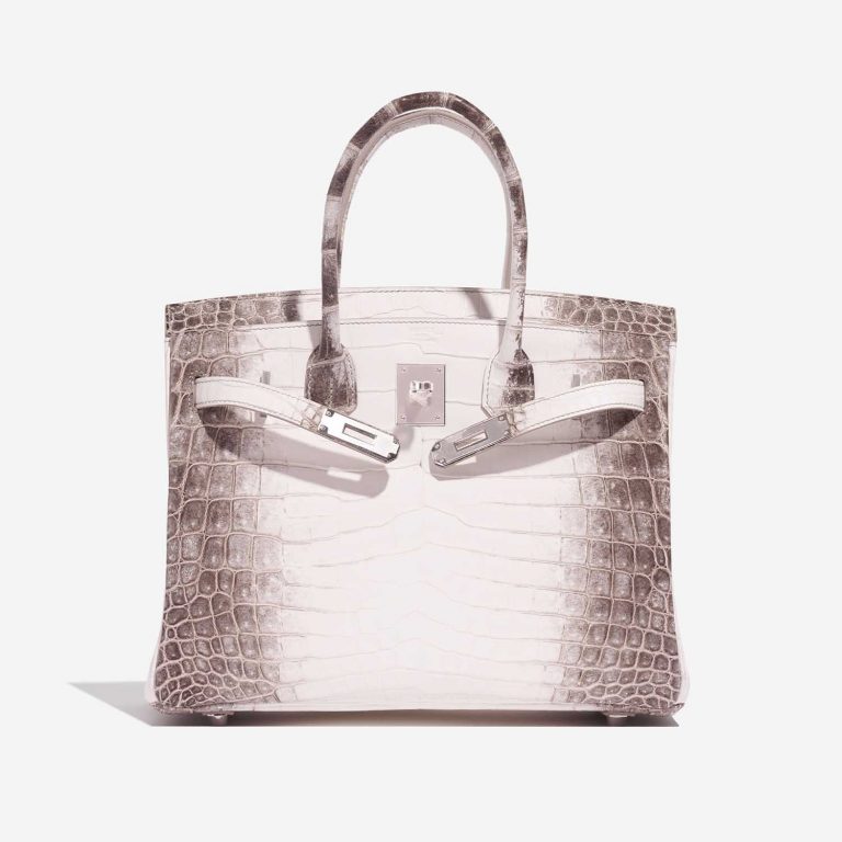 Pre-owned Hermès Tasche Birkin 30 Niloticus Crocodile Himalaya Blanc Beige Front Open | Verkaufen Sie Ihre Designer-Tasche auf Saclab.com