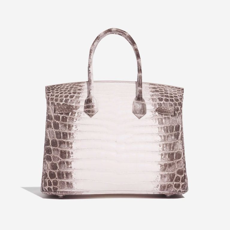 Pre-owned Hermès Tasche Birkin 30 Niloticus Crocodile Himalaya Blanc Beige Back | Verkaufen Sie Ihre Designer-Tasche auf Saclab.com