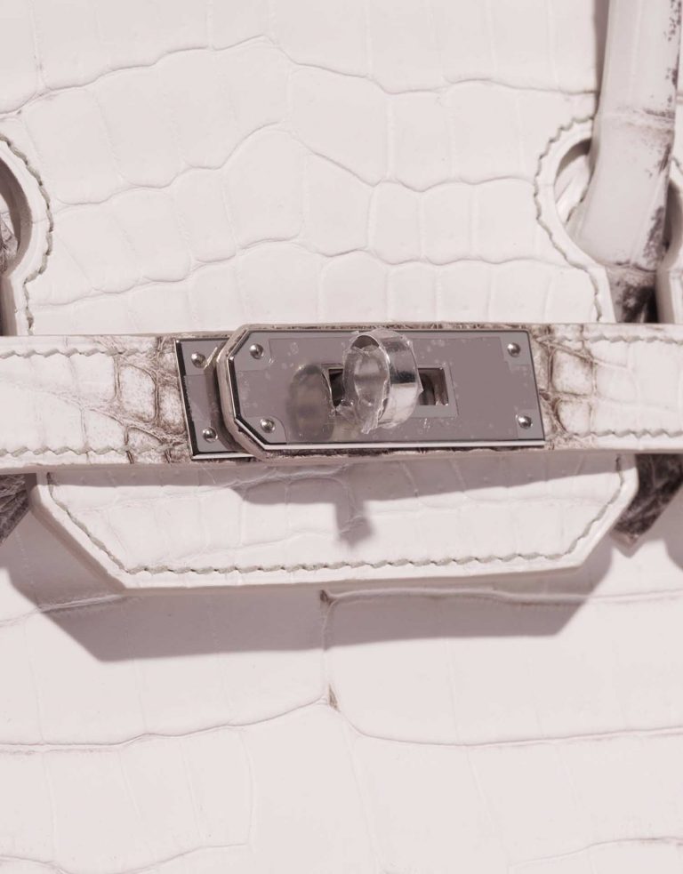 Gebrauchte Hermès Tasche Birkin 30 Niloticus Crocodile Himalaya Blanc Beige Schließsystem | Verkaufen Sie Ihre Designer-Tasche auf Saclab.com