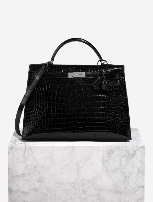 Hermès Kelly 40 Black 0F | Sell your designer bag on Saclab.com