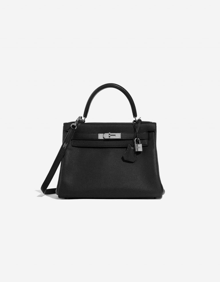 Hermès Kelly 28 Black Front | Vendez votre sac de créateur sur Saclab.com